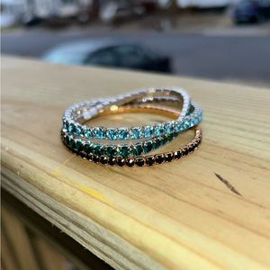 Swarovski Crystal Stretch Bracelets - Set of 3